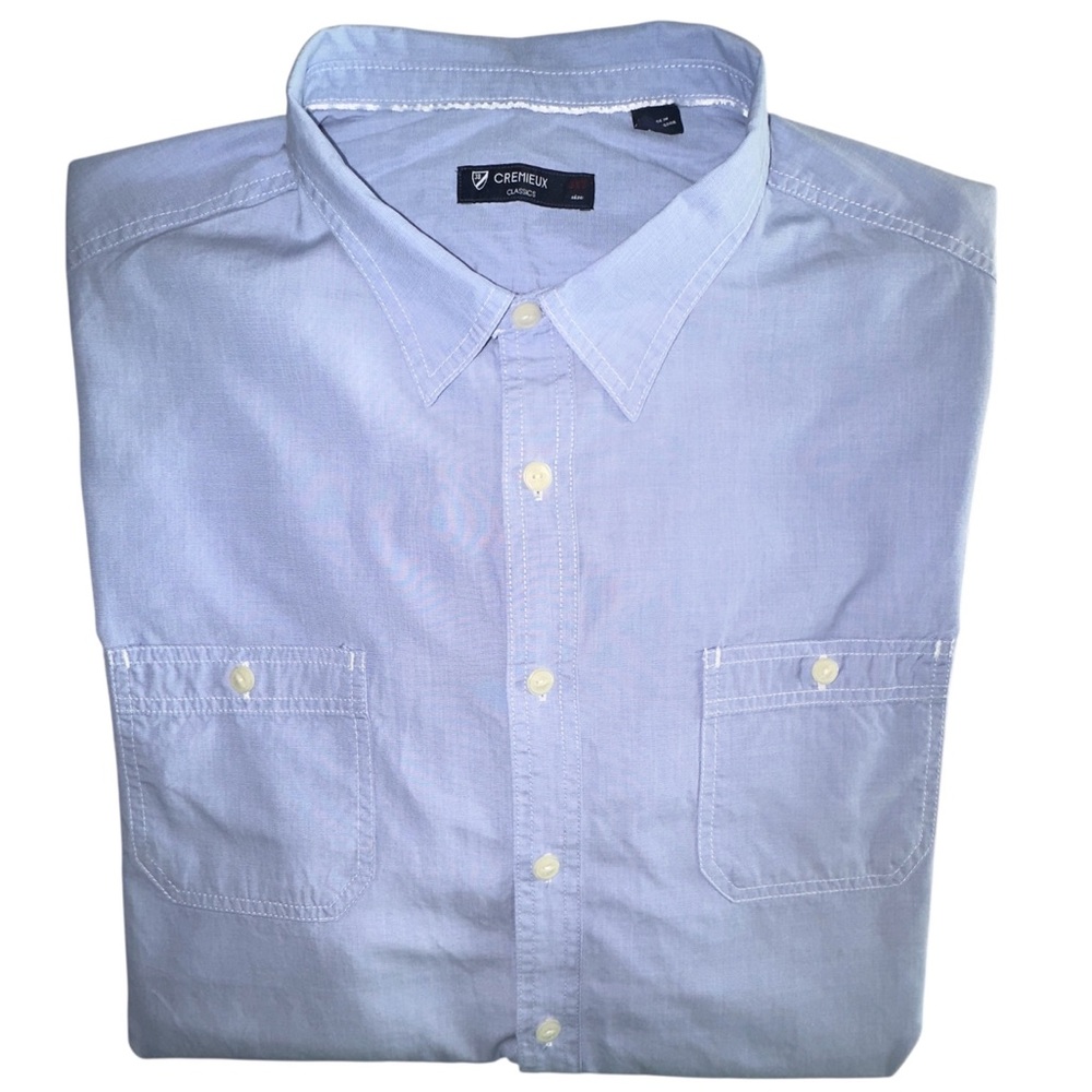 Daniel Cremieux Classics Light Blue Short Sleeve Button Up Shirt